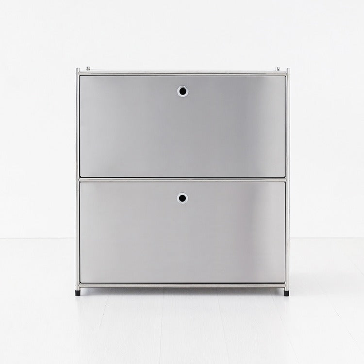 SIMPLIE モジュール2段キャビネット｜BC016 ステンレス