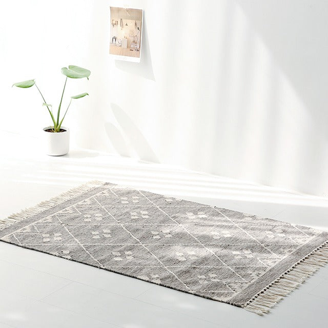 MALONEY ハンドメイドラグ｜80x115cm