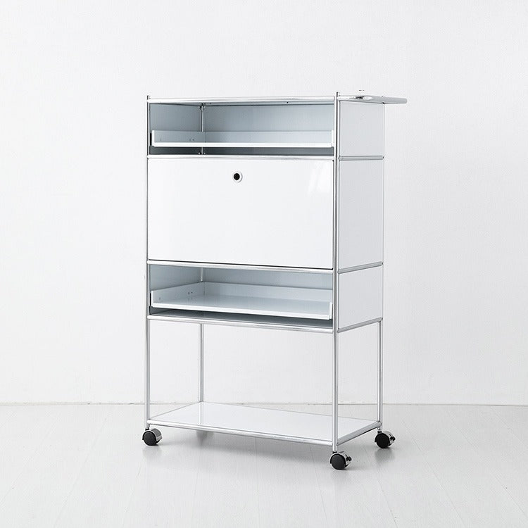 SIMPLIE 移動式収納トロリー 4段1ドア｜BC641