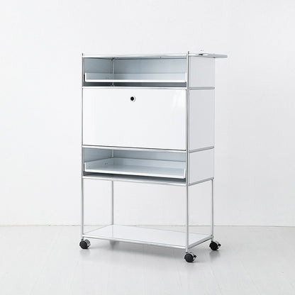 SIMPLIE 移動式収納トロリー 4段1ドア｜BC641