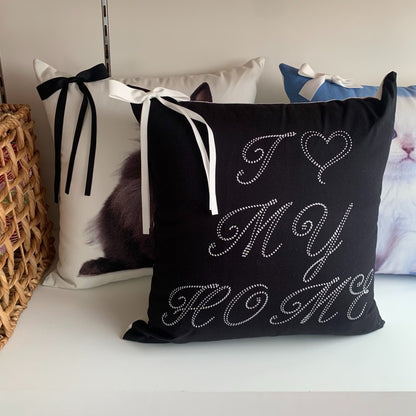 リボンポイント インテリアクッション｜（全3種）