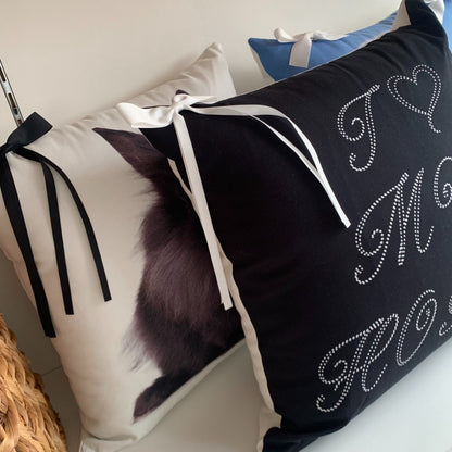 リボンポイント インテリアクッション｜（全3種）