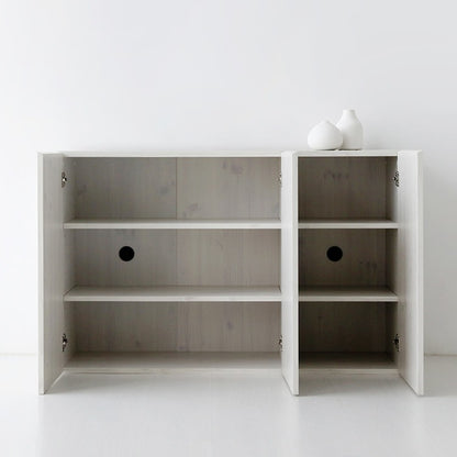 MIRANS 木目調コンソール収納棚｜3ドア