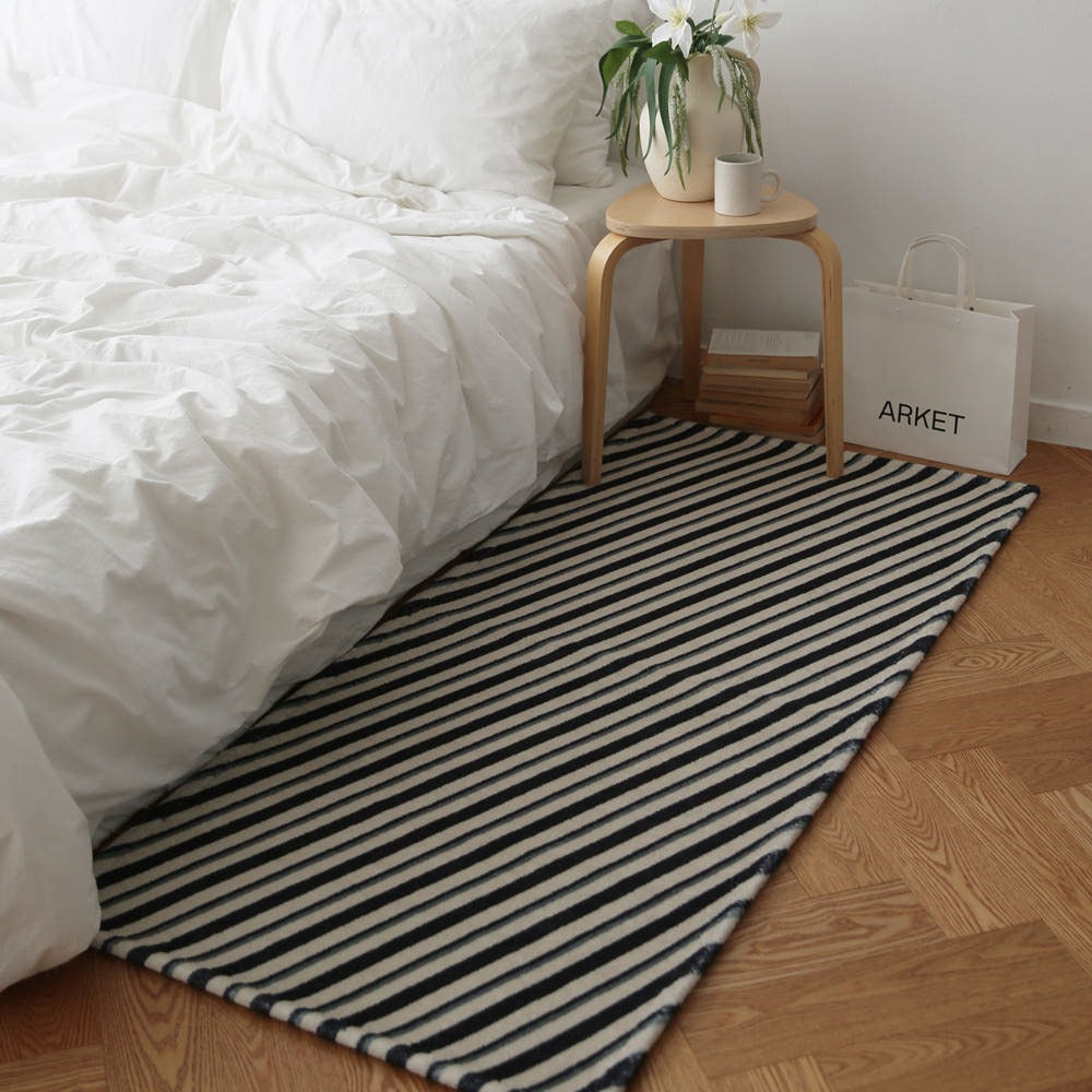 モナストライプマット 2種｜洗えるラグ
