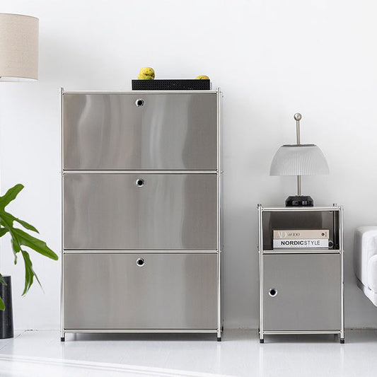 SIMPLIE モジュール3ドア収納ラック｜BC020 ステンレス