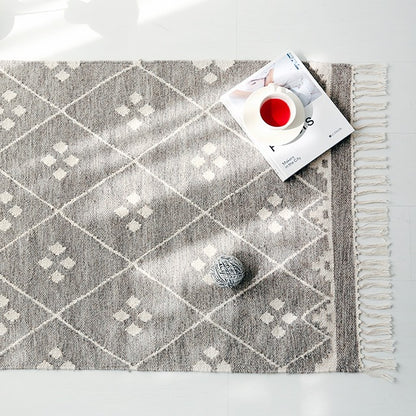 MALONEY ハンドメイドラグ｜80x115cm