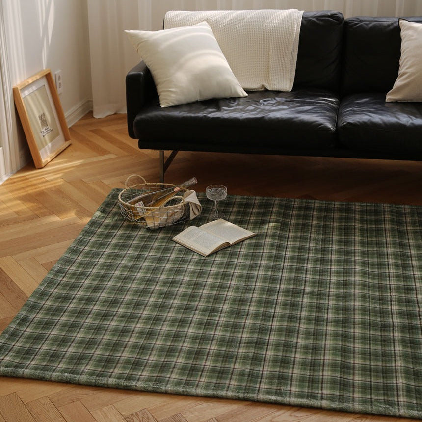 ヴィンテージチェックラグ｜洗えるラグ – 1acspaces