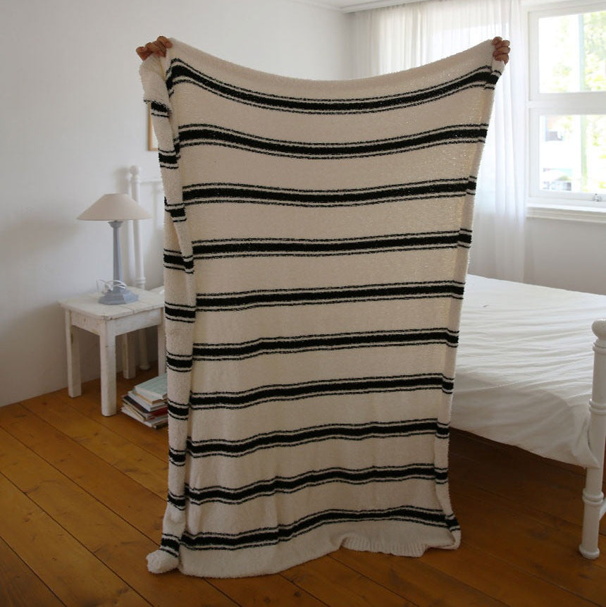 ソフトストライプブランケット