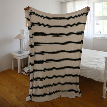 ソフトストライプブランケット