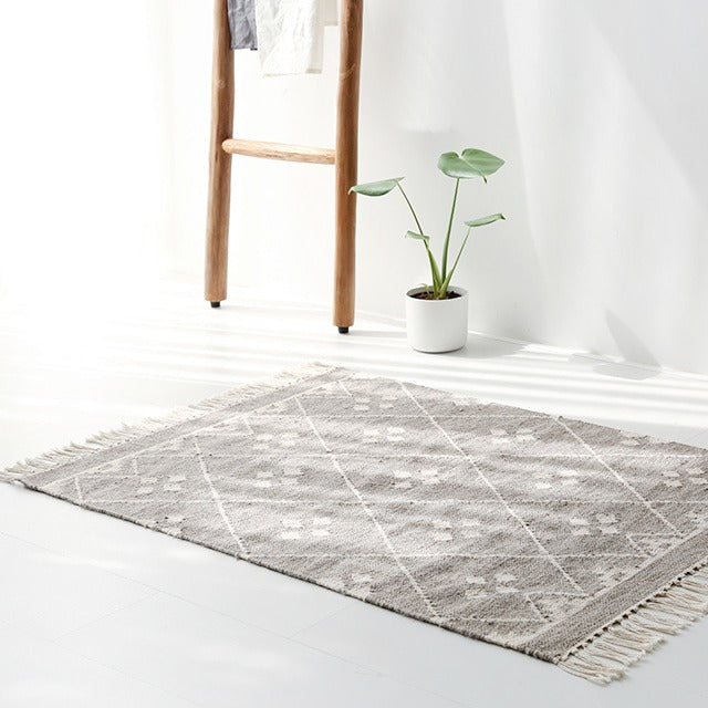 MALONEY ハンドメイドラグ｜80x115cm