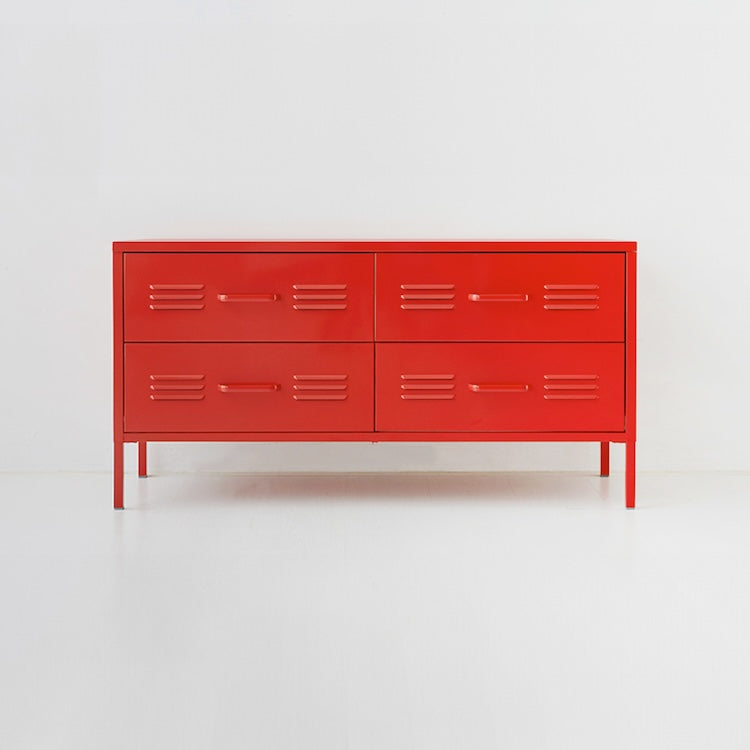 MKB スチール製チェスト 4ドア｜1150590