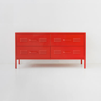 MKB スチール製チェスト 4ドア｜1150590