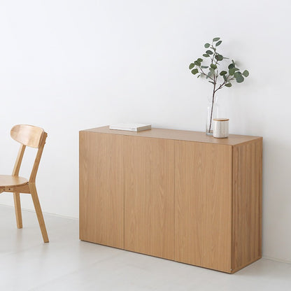 MIRANS 木目調コンソール収納棚｜3ドア