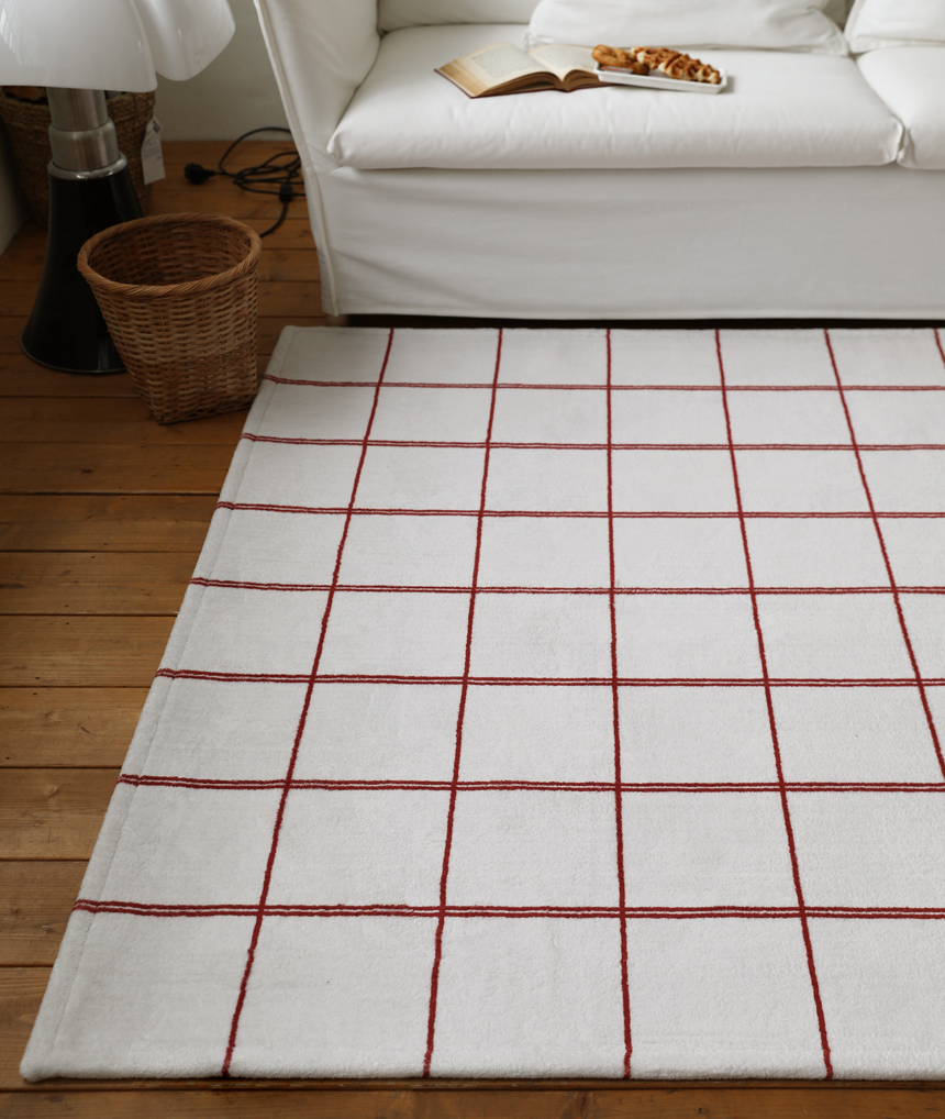 The Frigg ラグ｜belen grid washable rug｜3SIZE – 1acspaces
