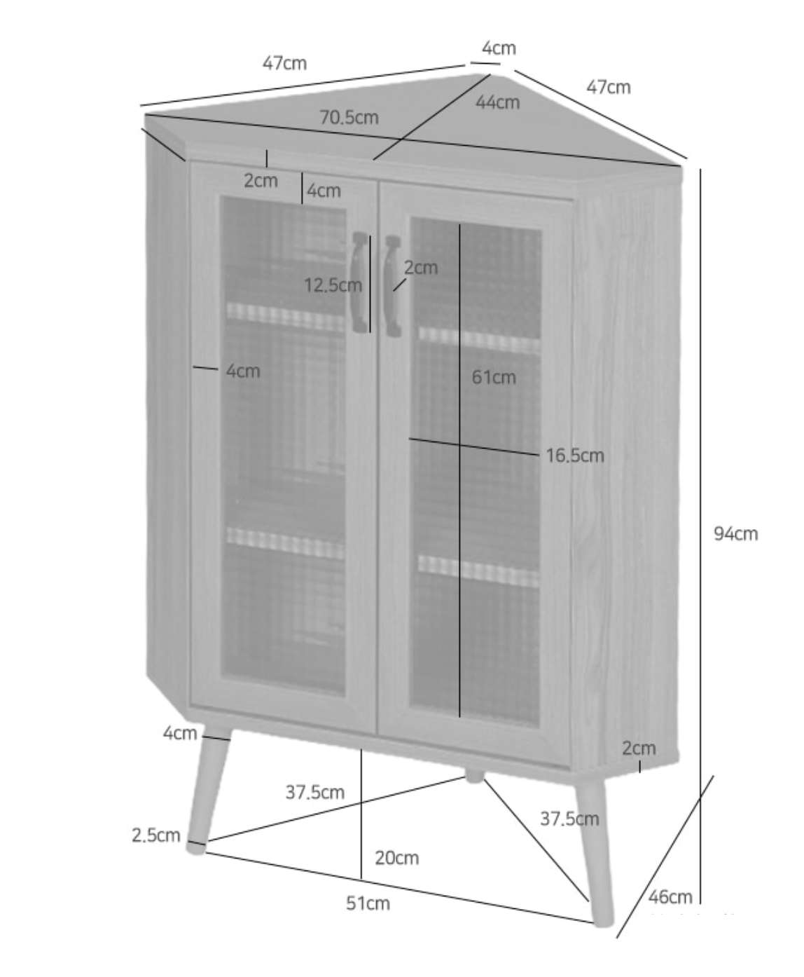 MARKET B コーナー収納棚｜POLABO glassdoor corner shelf