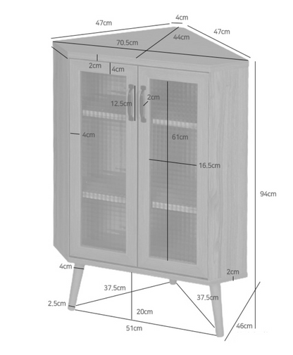 MARKET B コーナー収納棚｜POLABO glassdoor corner shelf