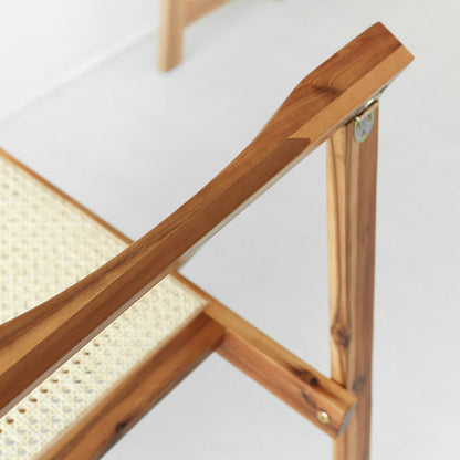 MARKET B ラタン製折りたたみチェア｜Acacia/rattan folding chair